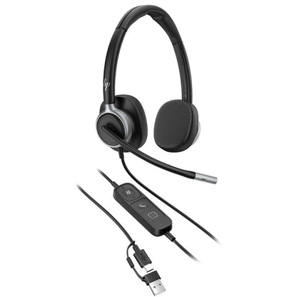 HP Poly Mission 625 Stereo USB Wired Headset (Bulk) - C01C6A6