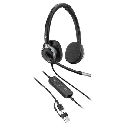 HP Poly Mission 625 Stereo USB Wired Headset - C01C6AA