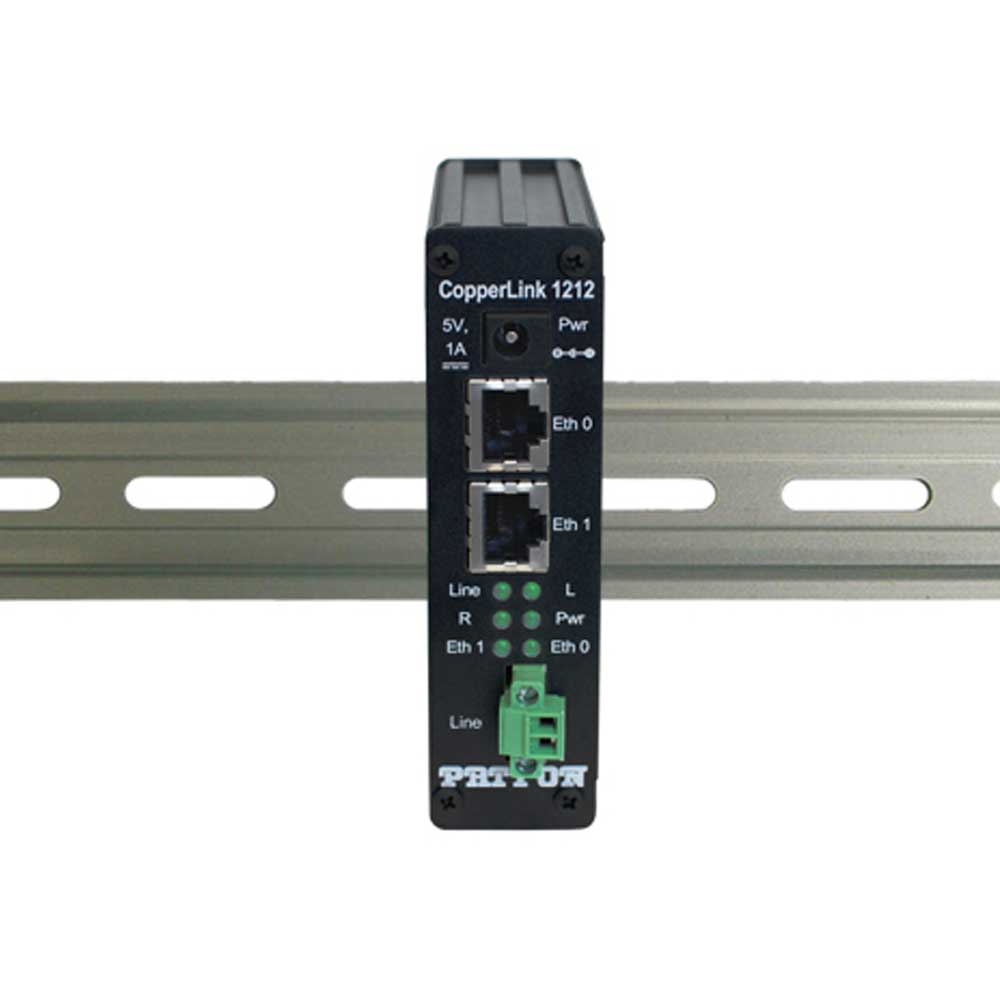Patton CL1212EA/TB/EUI Extended Temperature, High Speed CopperLink Ethernet Extender