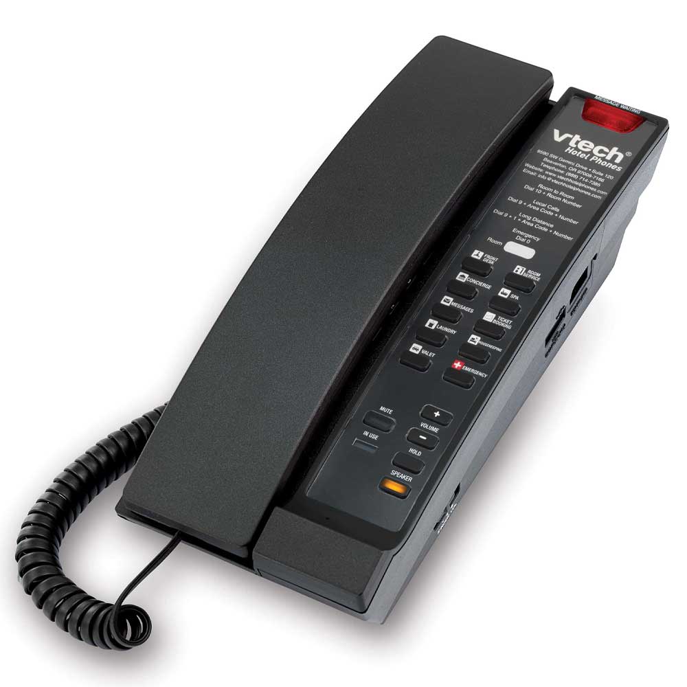 VTech Hospitality CTM-S2213 Matte Black - 80-H0G8-13-000 SIP Hotel Phone