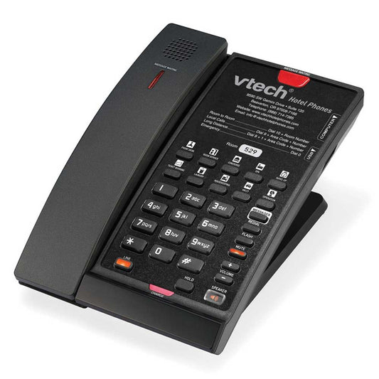 VTech Hospitality CTM-S2412 NO EMERGENCY Matte Black - 80-H0HB-13-000 SIP Hotel Phone