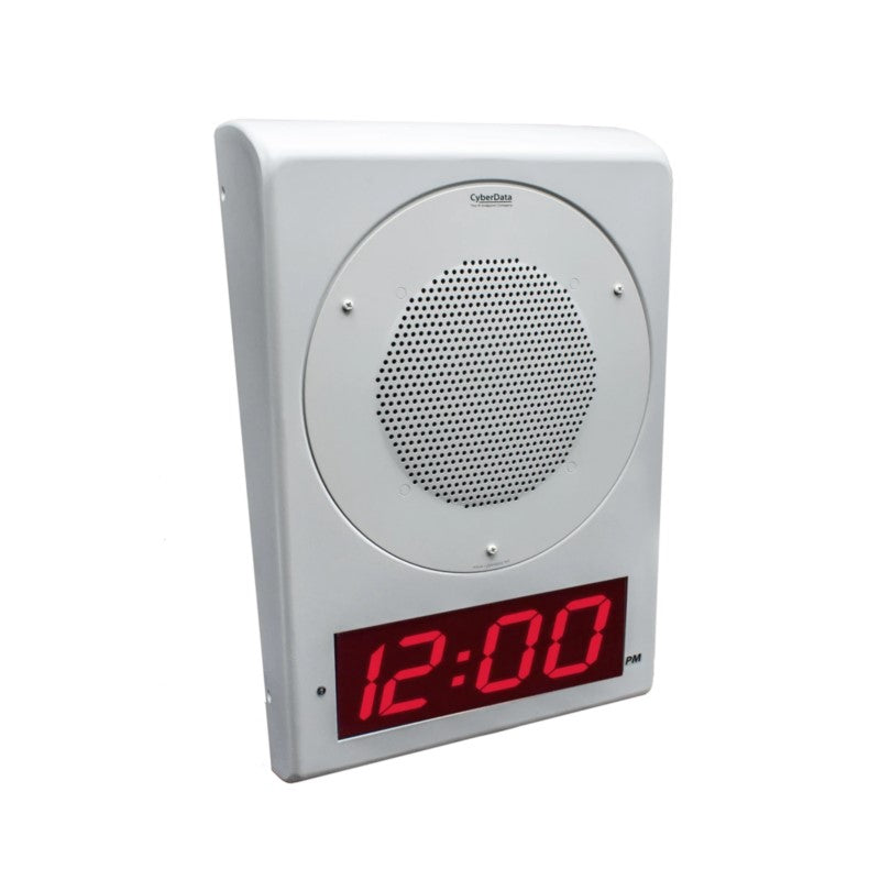CyberData 011153 Gray White Wall Mount Clock Kit