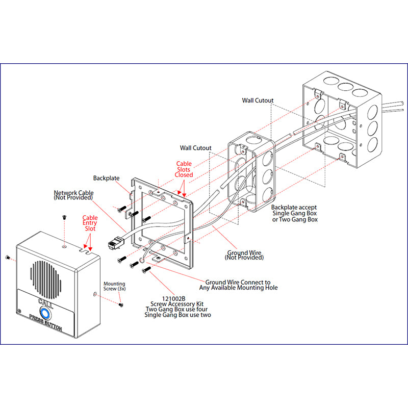 CyberData 011305 InformaCast Enabled Indoor Intercom