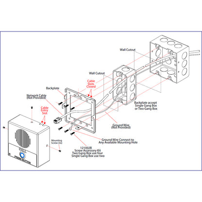 CyberData 011305 InformaCast Enabled Indoor Intercom