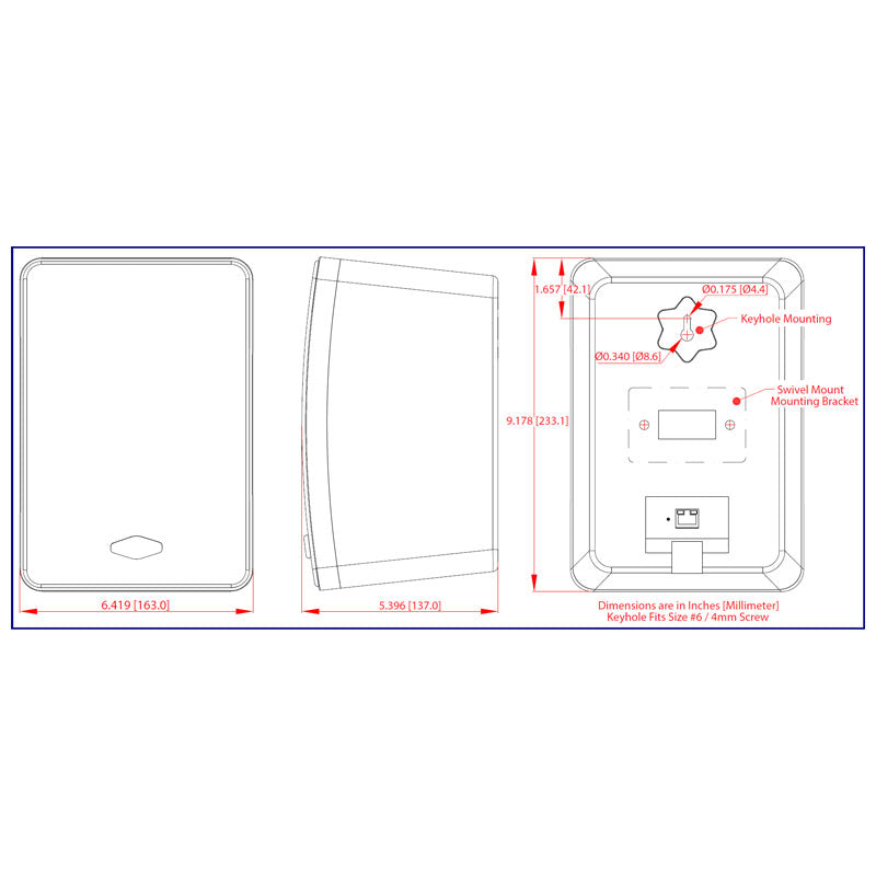 CyberData 011505 InformaCast Enabled Wall Mount Speaker