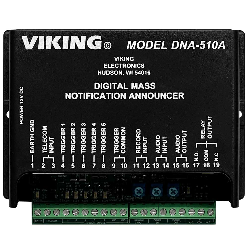 Viking DNA-510 Digital Mass Notification Announcer