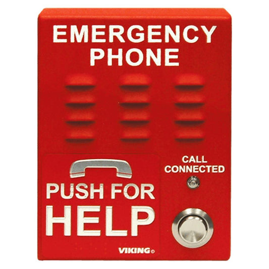Viking E-1600A-EWP Red Emergency Phone with Enhanced Weather Protection