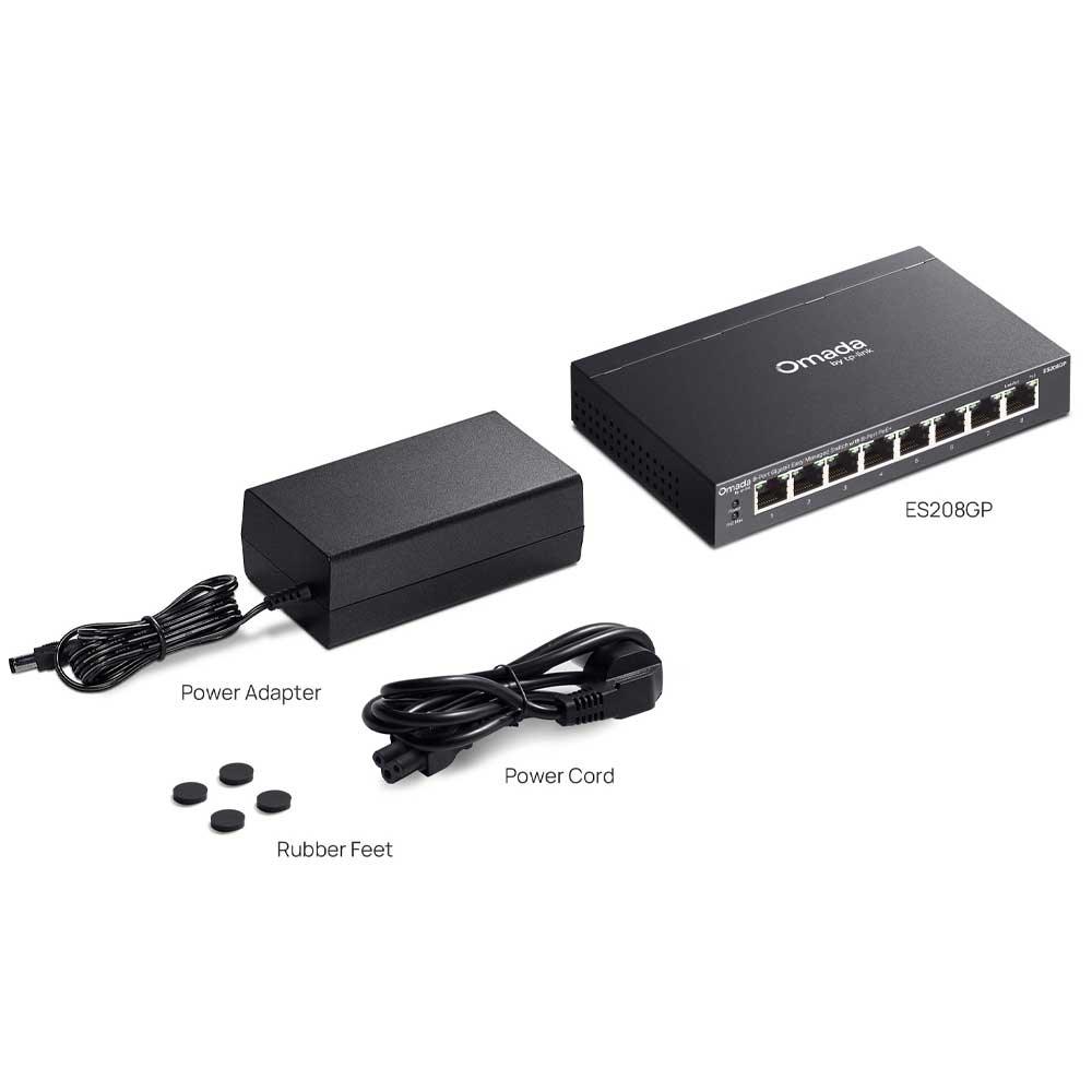 TP-Link Omada ES208GP Gigabit Easy Managed Switch with PoE+