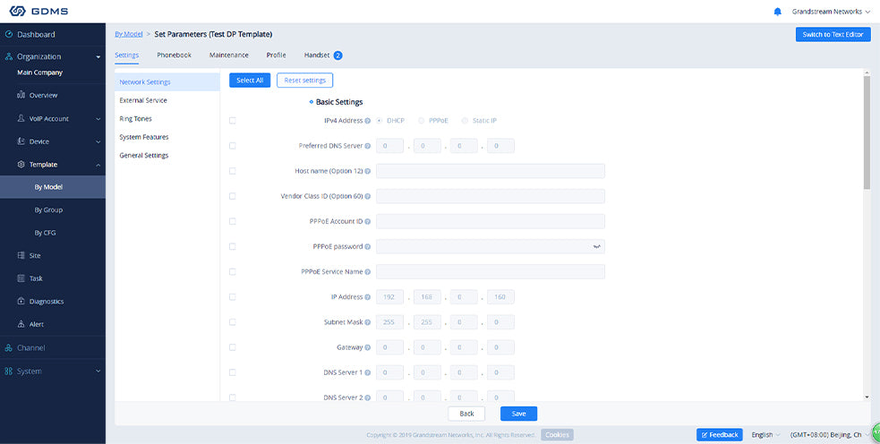 Grandstream GDMS Provisioning