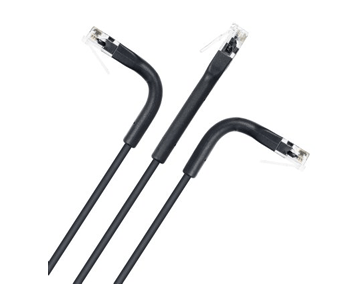 Intellinet Cat6 U/UTP FlexiBoot Slim Network Patch Cable, 14 ft., Black, 10-Pack - 745345