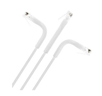 Intellinet Cat6 U/UTP FlexiBoot Slim Network Patch Cable, 14 ft., White, 10-Pack - 745369