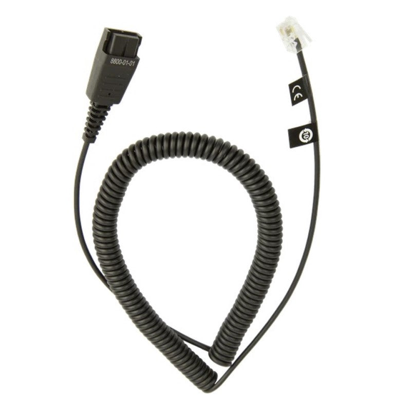 Jabra Cord - QD to Modular RJ extension coiled cord - 8800-01-01