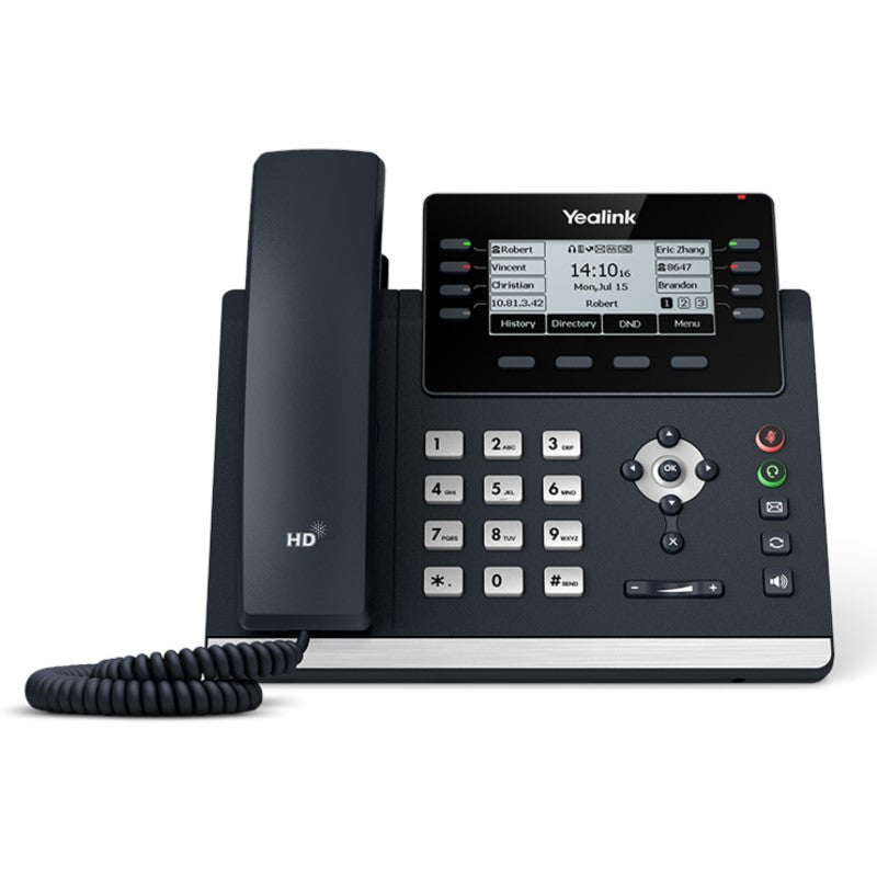Yealink SIP-T43U IP Phone with Power Supply - 1301202