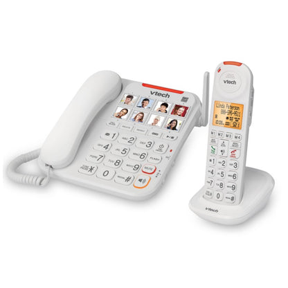 Vtech SN5147 - Amplified Corded/Cordless Answering System with Big Buttons and Display