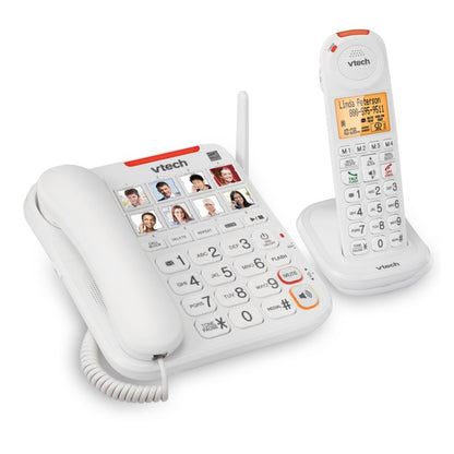 Vtech SN5147 - Amplified Corded/Cordless Answering System with Big Buttons and Display