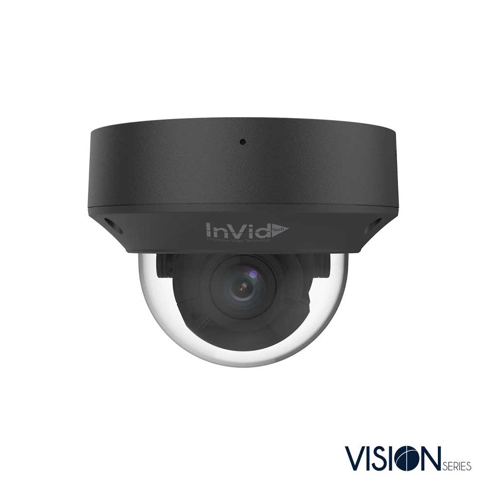 InVid VIS-P8DRXIRA2812NHB 8 MP Dome IP Camera, Black