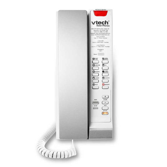 VTech Hospitality A2211-SPK Silver and Pearl - 80-H0DC-08-000 Analog Corded Phone