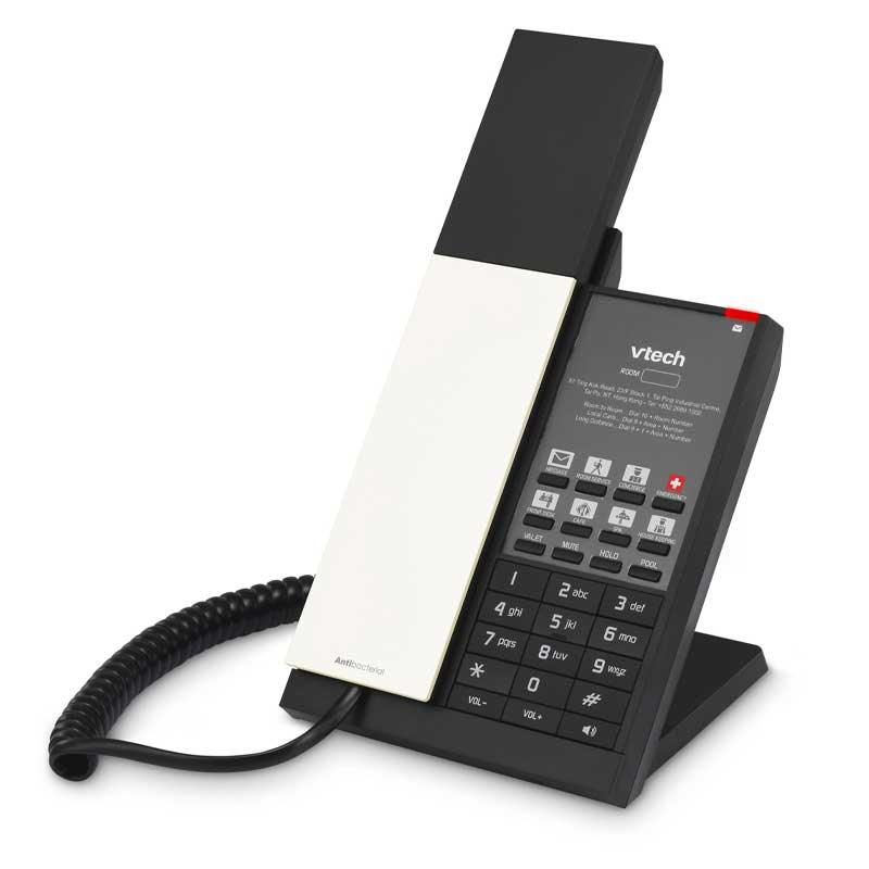 VTech Hospitality NG-A3211 Pearl and Black - 80-H0FA-08-000 Analog Corded Phone