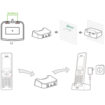 Yealink W56H Charging Cradle - 230200200000