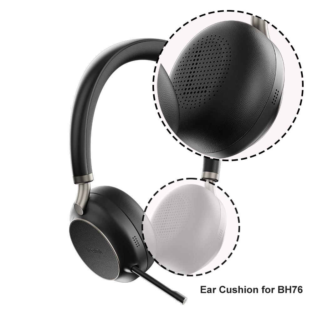 Yealink Black Ear Cushion for BH76 (1 Pair) - 3311011