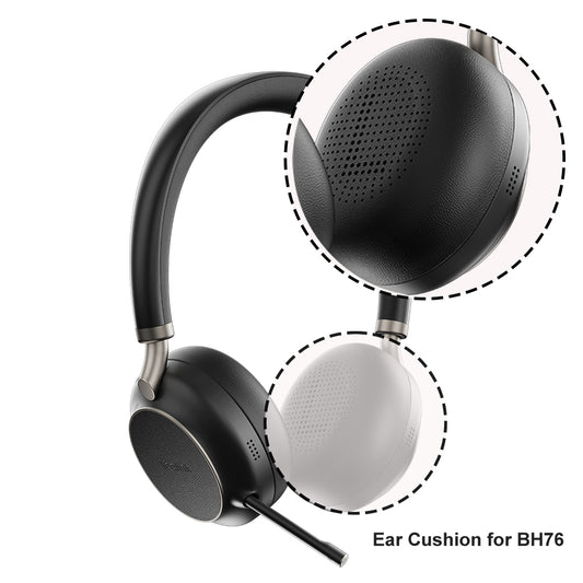 Yealink Black Ear Cushion for BH76 (5 Pairs) - 3311012