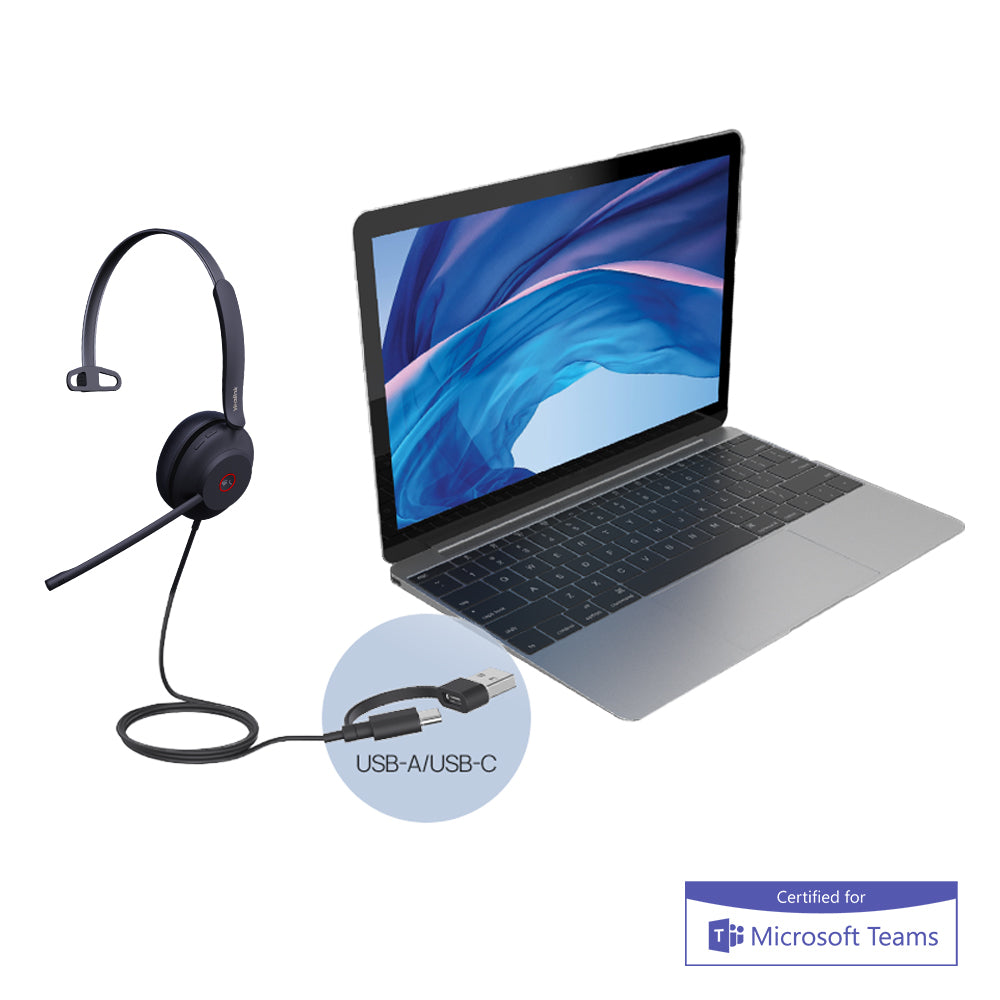 Yealink UH37 Mono Teams USB-C/A - 1308142