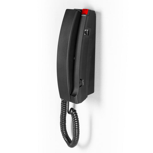 VTech Hospitality A2310 Matte Black 1-Line Contemporary Analog TrimStyle Phone - 80-H024-15-000