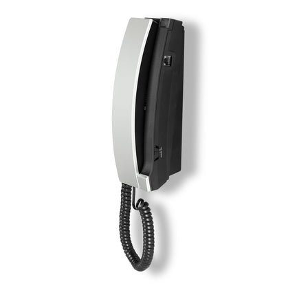 VTech Hospitality A2310-NM Silver &amp; Black 1-Line Contemporary Analog TrimStyle Phone with No MWI - 80-H0BK-06-000