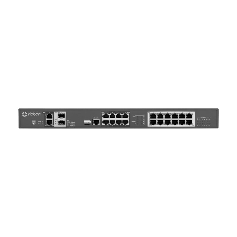 Ribbon EM-2900APOE INTELLIGENT EDGE: 2GE, 2WAN, 2 FXO, 6 FXS, 12 POE, 5 CALL COUNT, 1-YEAR BASIC SUPPORT